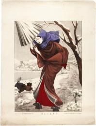 雪中美人之図