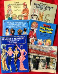 paper dolls :marilin monroe,the edwardian era,dolly dingle,peter rabbit,kate greenaway　ペーパードール、マリリン・モンロー、ピーター・ラビット、ケイト・グリーンナウエイ、エドワード・エラ、ドリー・ディングル
