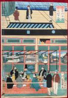 亜墨利加国蒸気船中之写