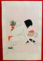 イラストレーター・10　オリジナル木版画集　：１，粟津潔　２，安野光雅　３，宇野亜喜良　４，久里洋二　５，黒田征太郎　６，林靜一　７，原田治　８，柳原良平　９，山藤章二　１０，和田誠