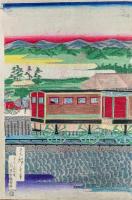 横浜往返蒸気車全圖