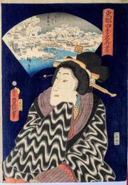 東都四季名所盡　：今戸橋真乳山