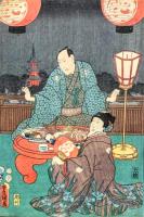 金龍山眺望夕涼の図