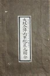 大阪冬陣東西両軍配布之図　大阪冬陣両軍配置之図