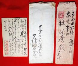 久保田米亝書簡＋葉書