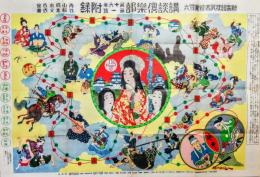 新案競技武者修行双六　<裏面・卓上闘球盤遊戯>