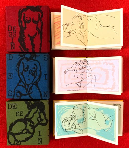 ★秋山勝保「版画本 おんなへん 001～012」12冊セット・豆本・エロティック 版画本 おんなへん 001～008(秋山勝保) / 古本、中古本、古書籍