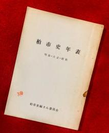 柏市史年表 : 明治・大正・昭和