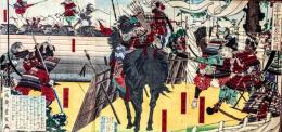 源平宇治橋大合戦之圖
