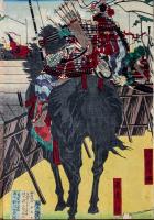 源平宇治橋大合戦之圖