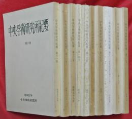 中央学術研究所紀要　第11号～20号　10冊
