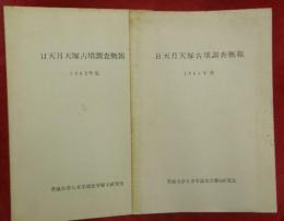 日天月天塚古墳調査概報　１９８４年度・１９８５年度　２冊