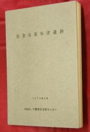 佐倉市星谷津遺跡