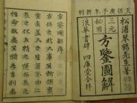 家相必用　方鑑精義大成　乾坤2冊／年家下元図／三元秘用　方鑑図解　巻之壱・巻之五（月家三元図）　計5冊