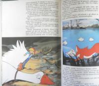 洋書アニメ絵本　Nils Holgersson Selma Lagerloef　ニルスのふしぎな旅　イタリア語　e