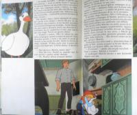 洋書アニメ絵本　Nils Holgersson Selma Lagerloef　ニルスのふしぎな旅　イタリア語　e