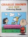 洋書ぬり絵　CHARLIE BROWN ALL DAY COLORING BOOK　スヌーピー　ピーナッツ　g