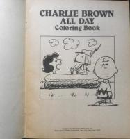 洋書ぬり絵　CHARLIE BROWN ALL DAY COLORING BOOK　スヌーピー　ピーナッツ　g