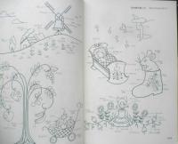 たのしい刺しゅう図案集　実物大300種 昭和44年5版　雄鶏社　g