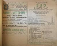 イタリアの鉄道時刻表 POZZORARIO SUD CENTRO ITALIA　1981.1982年　c
