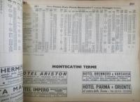 イタリアの鉄道時刻表 POZZORARIO SUD CENTRO ITALIA　1981.1982年　c