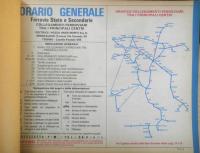 イタリアの鉄道時刻表 POZZO ORARIO GENERALE　1981.1982年　c