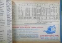イタリアの鉄道時刻表 POZZO ORARIO GENERALE　1981.1982年　c