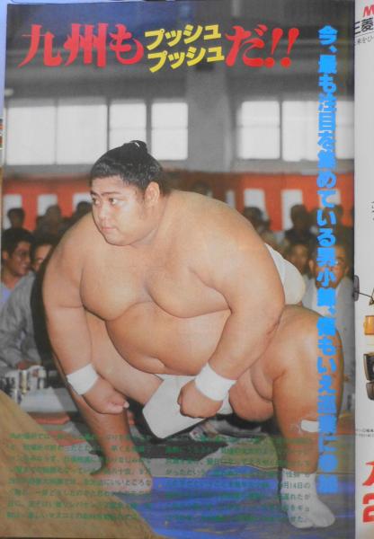 相撲 昭和59年11月号 小錦、九州もプッシュ、プッシュだ！！ c