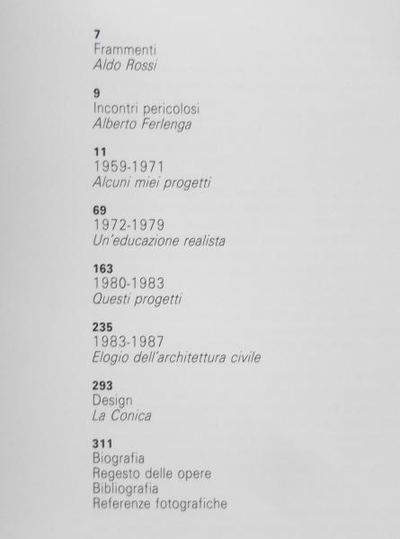Aldo Rossi/Architetture/1959-1987 アルド・ロッシ 6 / 古本、中古本