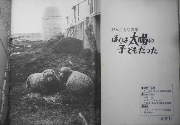 野本三吉写真集 ぼくは太陽の子どもだった 1969年初版 青年社 a