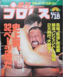 週刊プロレス　平成3年6月18日号No.439　A・猪木が記者会見　ベースボール・マガジン社　c
