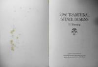 洋書　2286 Traditional Stencil Designs　q

