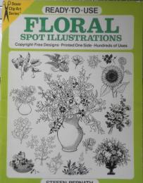 洋書　FLORAL SPOT ILLUSTRATIONS　1989年　w
