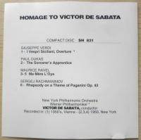 CD Homage to Victor De Sabata ヴィクトル・デ・サバタ b
