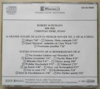 CD Schumann Grande Sonate No. 3 Scenes from Childhood クリスティアン・ファーヴル シューマン　子供の情景　b
