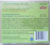 CD Dvorak Terzetto im C major, Op. 74　ドヴォルザーク　イングリッシュストリングカルテット　c
