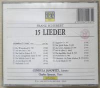 CD Schubert 15 Lieder グンドゥラ・ヤノヴィッツ c
