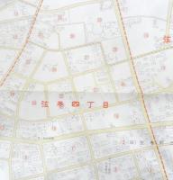 地図　世田谷区弦巻一・二・三・四・五丁目　新しい住居表示の案内図　昭和41年　a10
