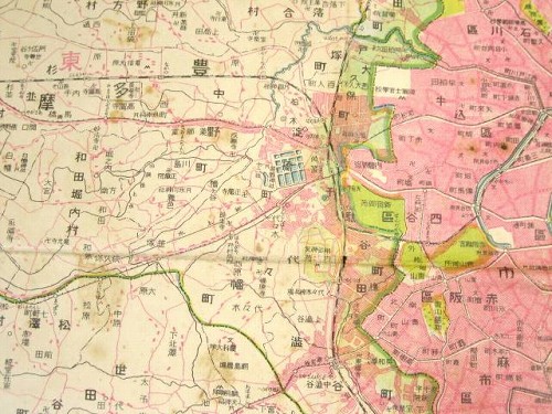 最新番地入東京郊外地圖｜所蔵地図データベース