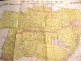 古地図 『東京特別都市計画図　新宿区（牛込）〔用途地域・街路・公園・緑地〕』