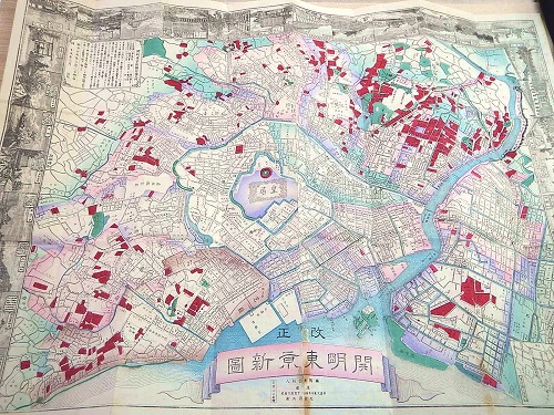 古地図 『改正挿画 開明東京新図』 / 古本、中古本、古書籍の