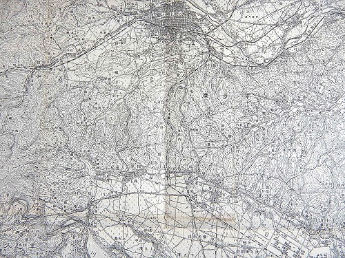 古地図 『八王子 五万分一地形図』 / 古本、中古本、古書籍の