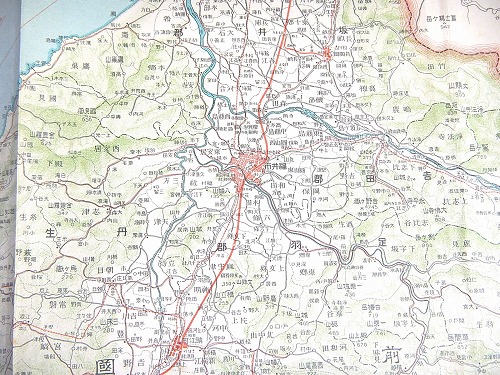 古地図 福井県 日本交通分県地図 福ほん堂 古本 中古本 古書籍の通販は 日本の古本屋 日本の古本屋