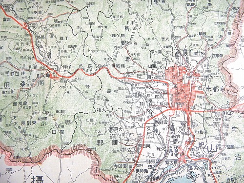 古地図 『京都府 日本交通分県地図』 / 福ほん堂 / 古本、中古本