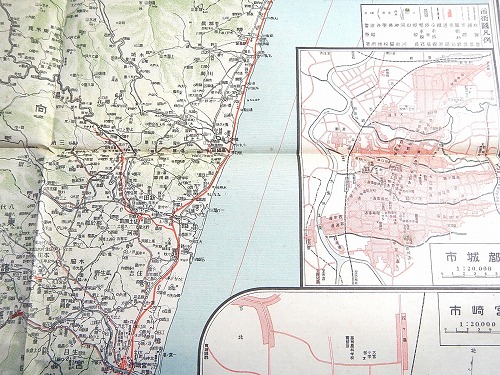 古地図 宮崎県 日本交通分県地図 福ほん堂 古本 中古本 古書籍の通販は 日本の古本屋 日本の古本屋
