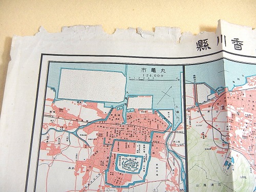 古地図 『香川県 日本交通分県地図』 / 福ほん堂 / 古本、中古本