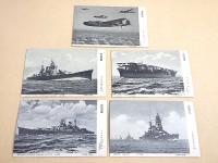 戦前絵葉書 『我が海軍の精鋭』 袋入り１６枚セット