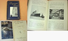 英文洋書『THE LARGEST SHIPS OF THE WORLD』（戦前大西洋航路の客船を紹介する本）
