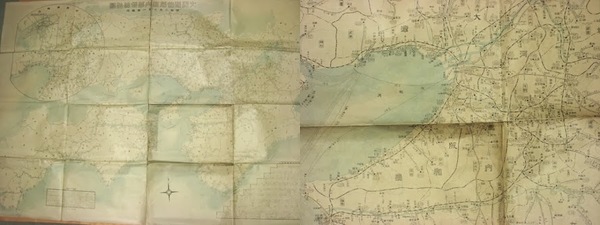 ○古地図○『大阪府管内国府県道交通調査図』1舗 平均一