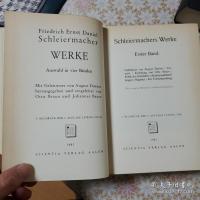 Friedrich Schleiermacher Werke 全4冊揃
フリードリヒ・シュライアマハー著作集